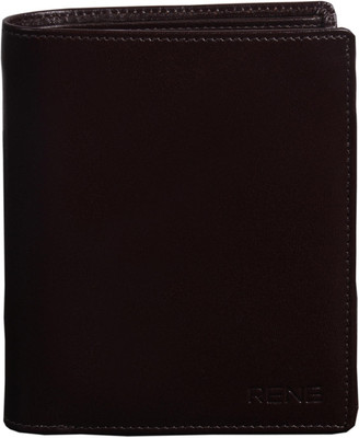 

Rene Men Formal Brown Genuine Leather Wallet(11 Card Slots)