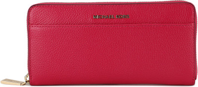 

Michael Kors Women Casual Pink Genuine Leather Wallet(12 Card Slots), Ultra pink