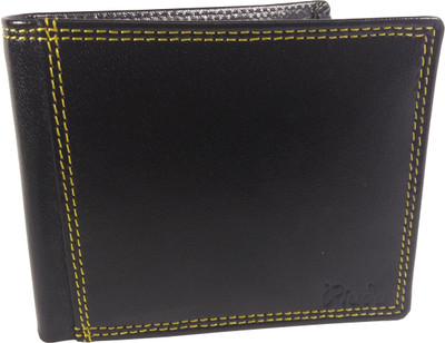 

piuda Men Black Genuine Leather Wallet(8 Card Slots)