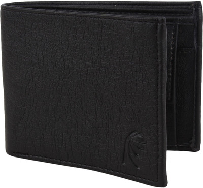 Rosset Men Casual Black Artificial Leather Wallet(5 Card Slots)