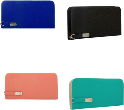 

Uno Covers Girls Black, Orange, Blue, Green Artificial Leather Wallet(3 Card Slots), Black;blue;green;peach