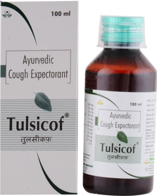 

Mi Pharmaids Tulsicof Ayurvedic Cough Syrup 100 ml Bottle - 100% Natural and 100% Alcohol Free - 2 Bottle Lasts Up To 2 Weeks(100 ml)