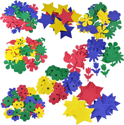 

Saamarth Impex Multicolor Foam Butterfly ,Flower ,Moons Design Accessories for Art And Craft Making