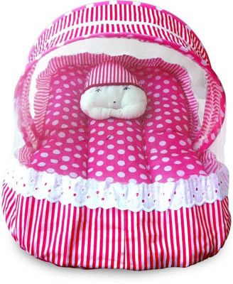 

Kidoyzz Mosquito Protector Comfy Baby Sleeping Mosquito Net Bed KDMBBNL2097 Portable Crib(Fabric, Multicolor)