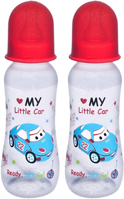 

MeeMee Premium Baby Feeding Bottle (Pack of 2 - 250 ml, Red) - 250 ml(Red)