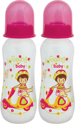 

MeeMee Premium Baby Feeding Bottle (Pack of 2 - 250 ml, Pink) - 250 ml(Pink)