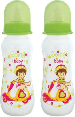 

MeeMee Premium Baby Feeding Bottle (Pack of 2 - 250 ml, Green) - 250 ml(Green)