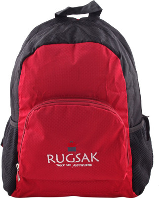 

Rugsak Polyester Pouch 25 L Backpack(Red, Black), Black;red