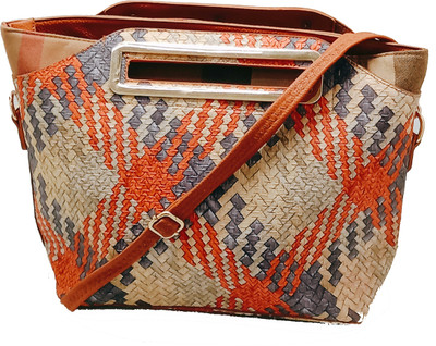 

Krish Stylish woven style Handbag for women and girls (Orange) Waterproof Sling Bag(Orange, 6 inch)