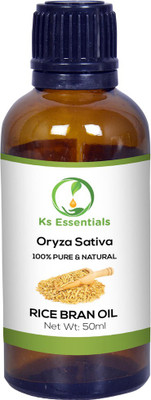 

Ks Essentials 100% Pure Rice Bran Oil (Oryza Sativa) Natural & Undiluted Cold Pressed (50ml)(50 ml)