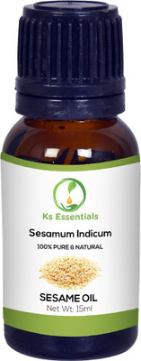 

Ks Essentials 100% Pure Sesame Oil 100ml (Sesamum indicum) Natural Therapeutic Grade (15ml)(15 ml)