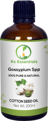 

Ks Essentials 100% Pure Cotton Seed Oil (Gossypium Spp) (100ml)(100 ml)