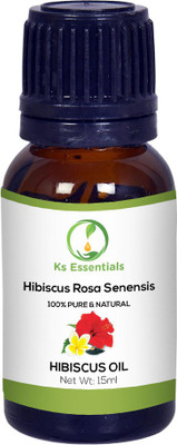 

Ks Essentials 100% Pure Hibiscus Oil (Hibiscus rosa senensis) Natural Therapeutic Grade (15ml)(15 ml)