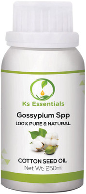 

Ks Essentials 100% Pure Cotton Seed Oil (Gossypium Spp) (250ml)(250 ml)