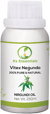 

Ks Essentials 100% Pure Nirgundi Essential Oil (Vitex negundo linn) Natural Therapeutic Grade (250ml)(250 ml)