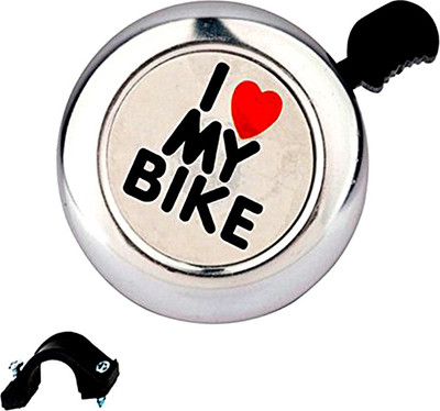 

Adraxx I Love My Bike Bicycle Bell Bell Bell(Silver)