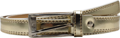 

baluchi Women Party, Casual, Evening Gold Artificial Leather Belt, Golden