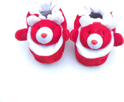 

LMN Child Care Booties(Toe to Heel Length - 12 cm Red, White)
