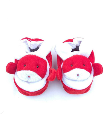 

LMN Child Care Booties(Toe to Heel Length - 12 cm Red, White)