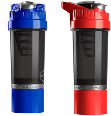

Cyclone Cups Shaker Bottle Set of 2 - Blue and Red 600 ml Shaker(Pack of 2, Blue, Red)