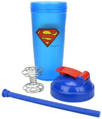 

Shivonic Leak Free Gym Shaker With SuperHero Bottle 700ml (Superman) 700 Shaker(Pack of 1, Blue)