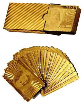 

AmidebyAD Plated Poker Playing Cards (Golden)(golden)