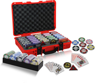 

Casinoite Kentuky Fort Knox USA Proffesional Clay 500 Poker Chip Set(Multicolor)