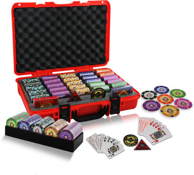 

Casinoite Port of Macau 500 Clay Poker Chips Set(Multicolor)