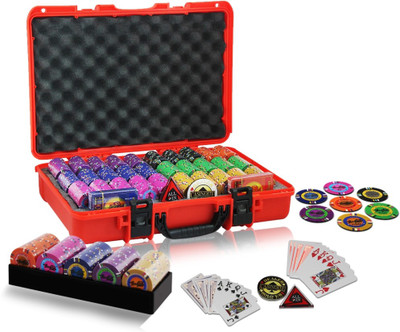 

Casinoite BOSTON 600 Poker Chips Set(Multicolor)