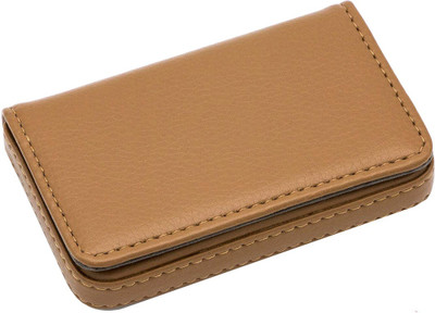 

Flipkart SmartBuy Brown Business Card Holder Luxury PU Leather Wallet Credit Cards ID Case/Holder for Men & Women 8 Card Holder(Set of 1, Brown)