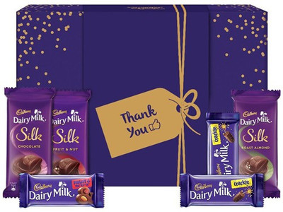 

Cadbury Assorted Chocolate Thank You Special Gift Pack- 278g Bars(278 g)