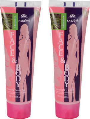 

CYBERCITY MARKETING Aloevera Face and Body Cleansing Scrub Gel (Pack of 2)(200 ml)