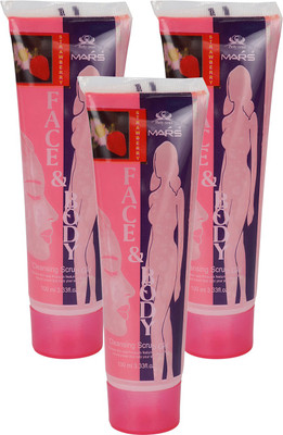 

CYBERCITY MARKETING Face and Body Cleansing Strawberry Scrub Gel (Pack of 3)(300 ml)