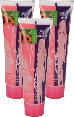 

CYBERCITY MARKETING Papaya Cleansing Scrub Gel (Pack of 3)(300 ml)