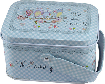 

Saamarth Impex Small Size Metal Box Coin Saving Cartoon Printed Multi-Purpose Useful Box For Kids-Blue Coin Bank(Blue)