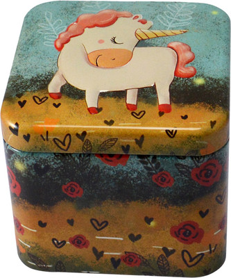 

Saamarth Impex Small Size Metal Box Coin Saving Printed Multi-Purpose Useful Box For Kids-Multicolor Coin Bank(Multicolor)