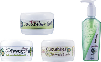 

Adidev Herbals Ayurvedic Skin Brightening Cucumber Fairness Pack(Set of 4)