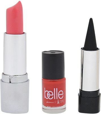 

Belle PACK OF 1 LIPSTICK, 1 KAJAL AND 1 NAIL PAINT(Set of 3)
