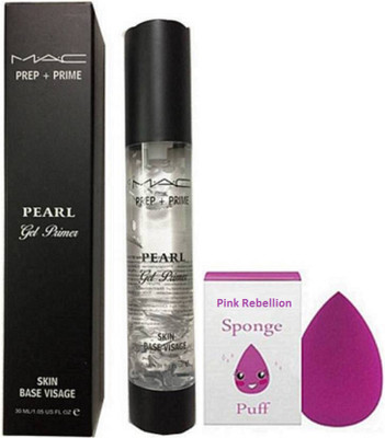 

Pink Rebellion Sponge Puff,Prep+Prime Pearl Gel primer(Set of 2)