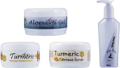 

Adidev Herbals Ayurvedic Skin Brightening Turmeric Fairness Pack(Set of 4)