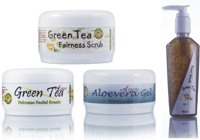 

Adidev Herbals Herbal Skin Whitening Green Tea Fairness Pack(Set of 4)