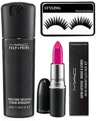 

styling Eyelashes, Mac Rouge A' Levres Matte Finish Lipstick& Pre+Primer Moisture Infusion Serum Hydratant(Set of 3)