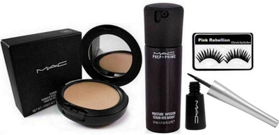 

Pink Rebellion Eyelashes, Compact,Face Serum,Eyeliner(Set of 4)