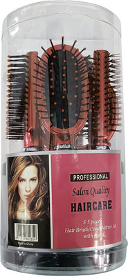 

RAAYA New Arrival Hair Comb Set With Mirror, Saloon And Parlour Accessories, Hair Styling Tools, Set Of 5(Set of 2)