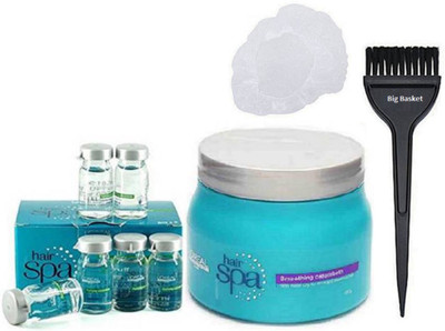 

big Basket Hair Brush & Shower Cap with Smoothing Hair Spa & Purifying Concentrate(Set of 4)