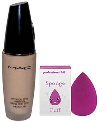 

Professional kit Sponge Puff & Hyper Real Foundation(Set of 2)