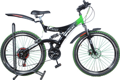 34 OFF on ATLAS Stun D S 26 T Mountain Cycle 18 Gear Red Green