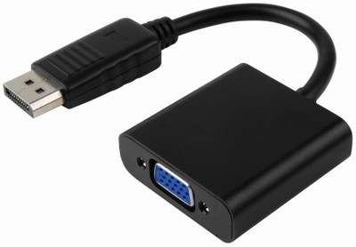 

Redeemer DISPLAY PORT TO ADAPTER VGA Cable(Compatible with Mobile, Laptop, Tablet, Mp3, Gaming Device, Black)