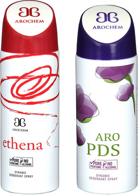 

Arochem ETHENA & ARO PDS COMBO DEO DYNAMIC DEODORANT BODY SPRAY - FOR MEN & WOMEN Body Spray - For Men & Women(400 ml, Pack of 2)