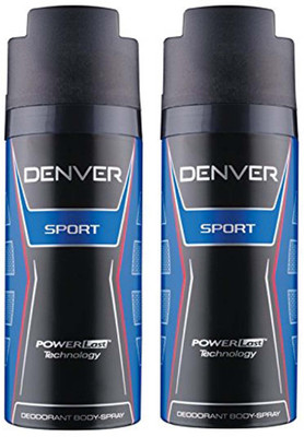 

Denver SPORT Deodorant Power Last Technology 150ml x 2 Body Spray - For Men(300 ml, Pack of 2)